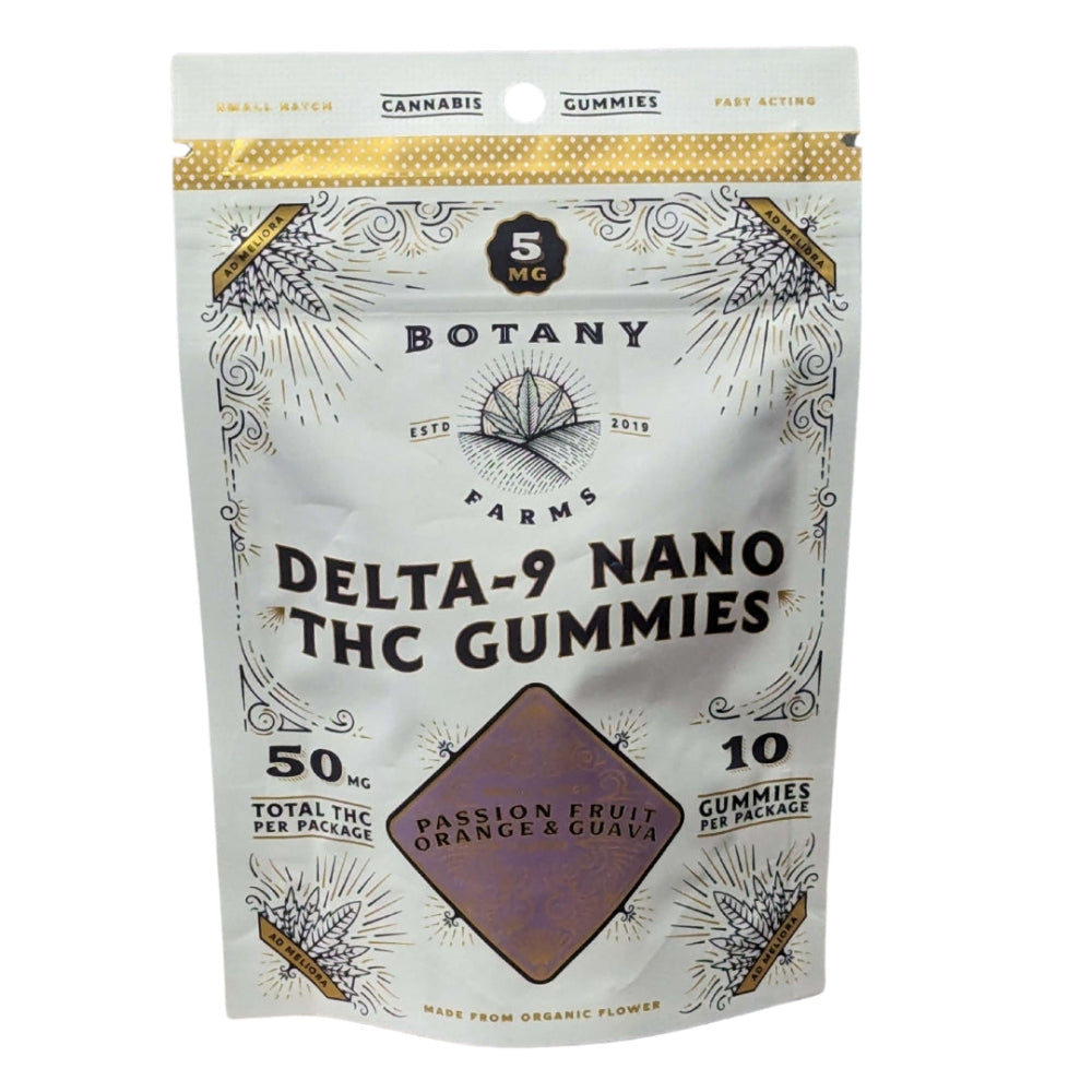 Botany Farms Passion Fruit Orange Guava Vegan Gummies - Nano THC Gummy Minnesota