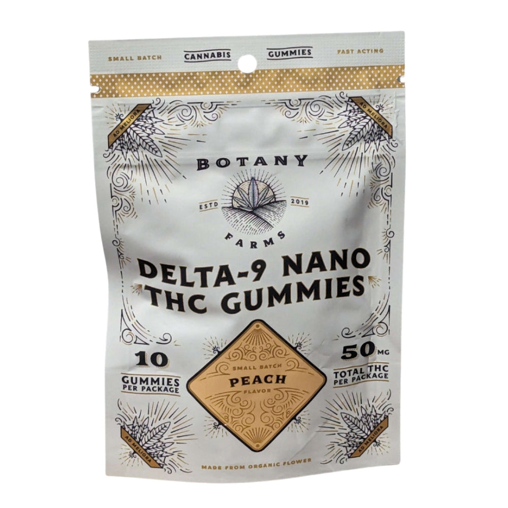 Botany Farms Peach Vegan Gummies - Nano THC Gummy Minnesota