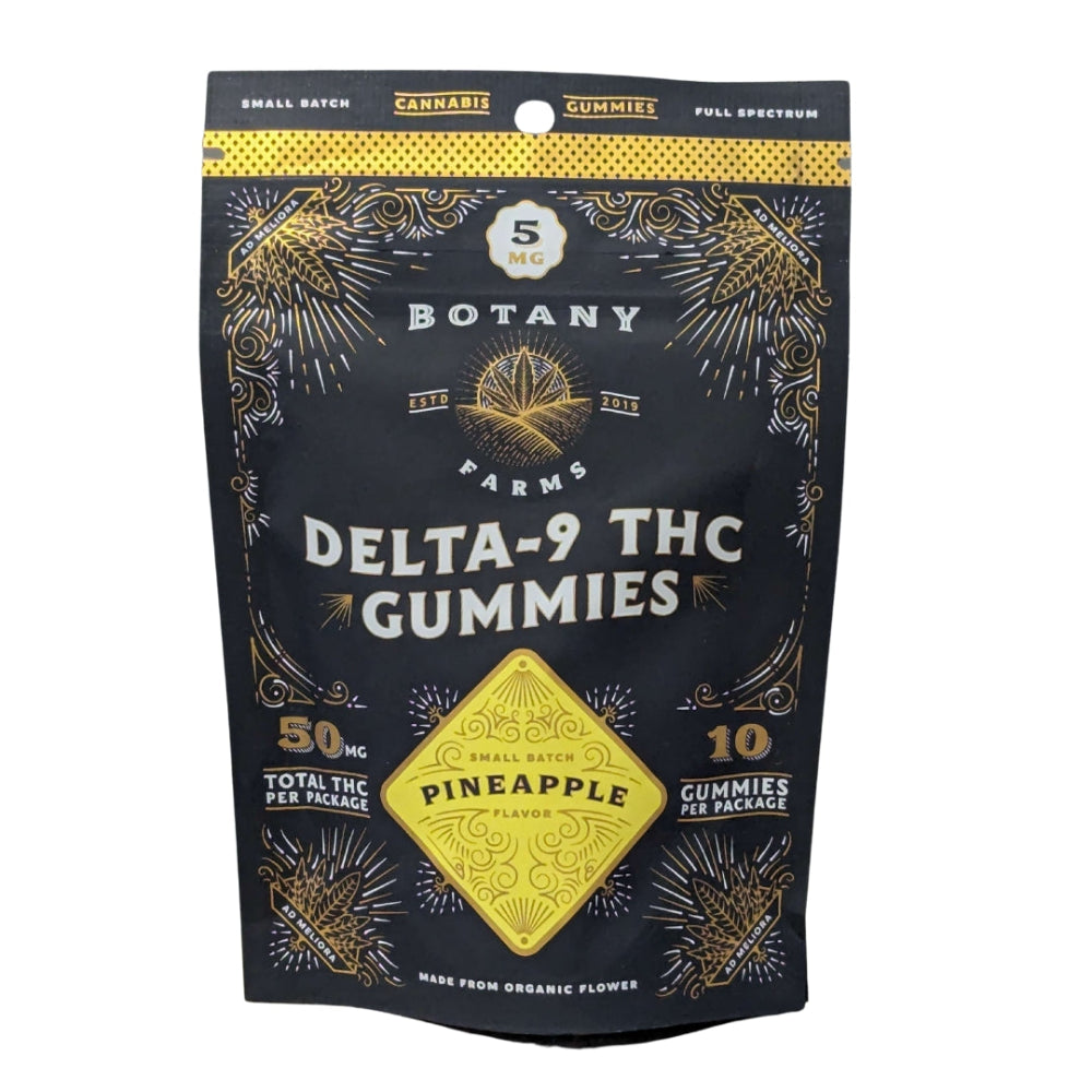 Botany Farms Pineapple Vegan Gummies - 1:1 THC:CBD THC CBD Gummy Minnesota