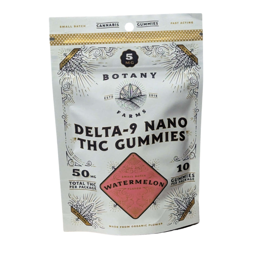 Botany Farms Watermelon Vegan Gummies - Nano THC Gummy Minnesota