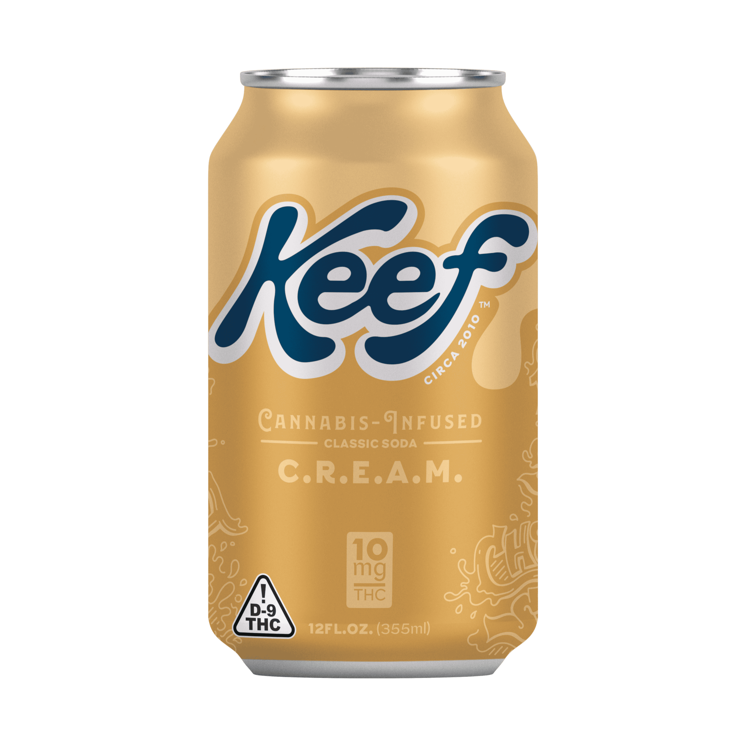 Keef C.R.E.A.M. Classic Soda 10mg THC can