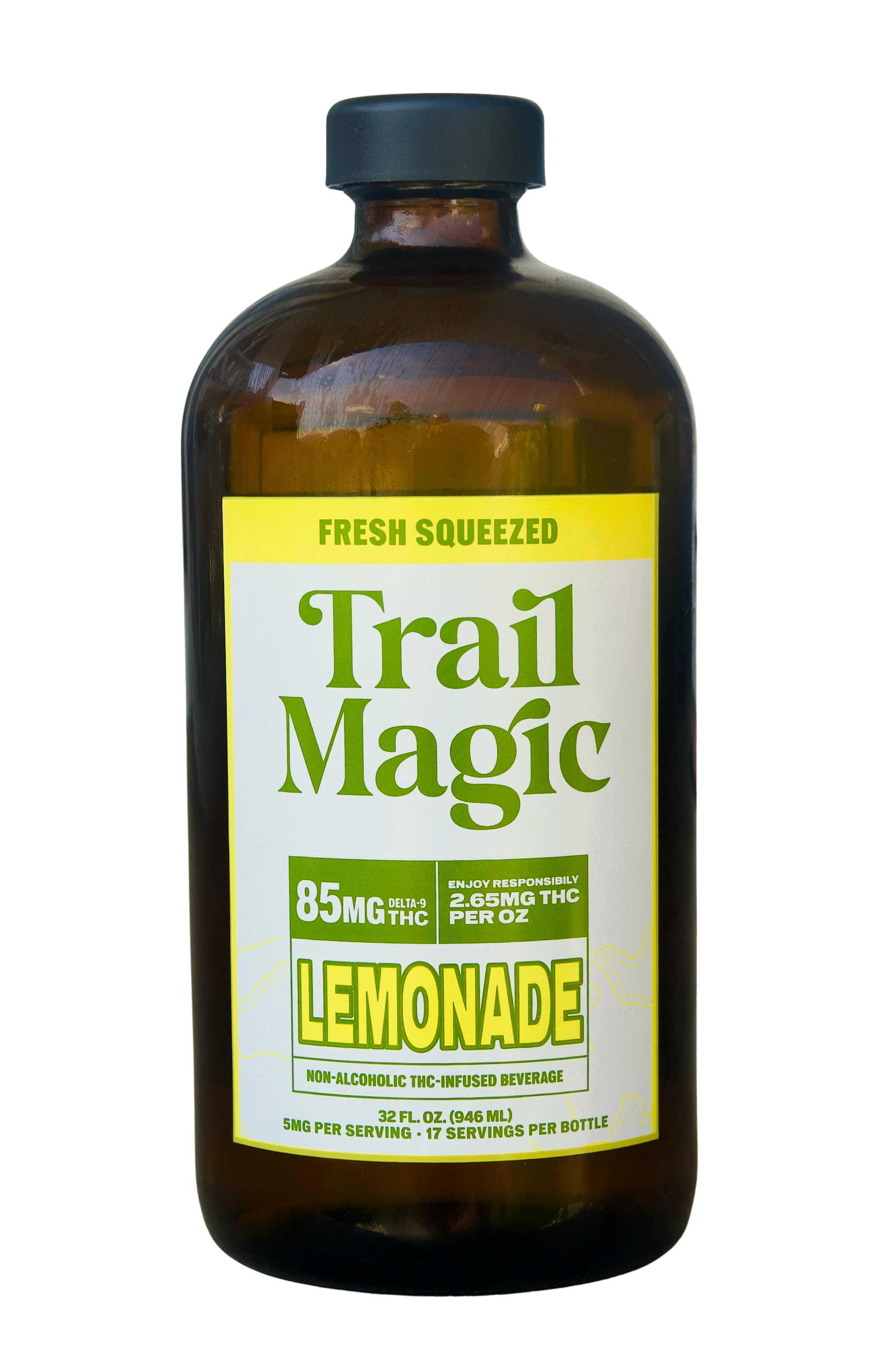 Trail Magic 85mg Lemonade large format 32 oz bottle