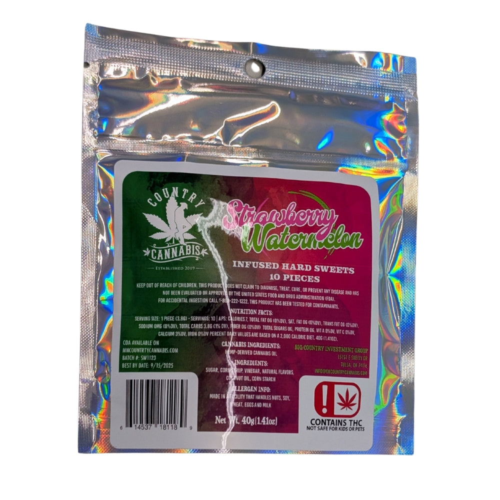 Country Cannabis Strawberry Watermelon Hard Candy THC Minnesota