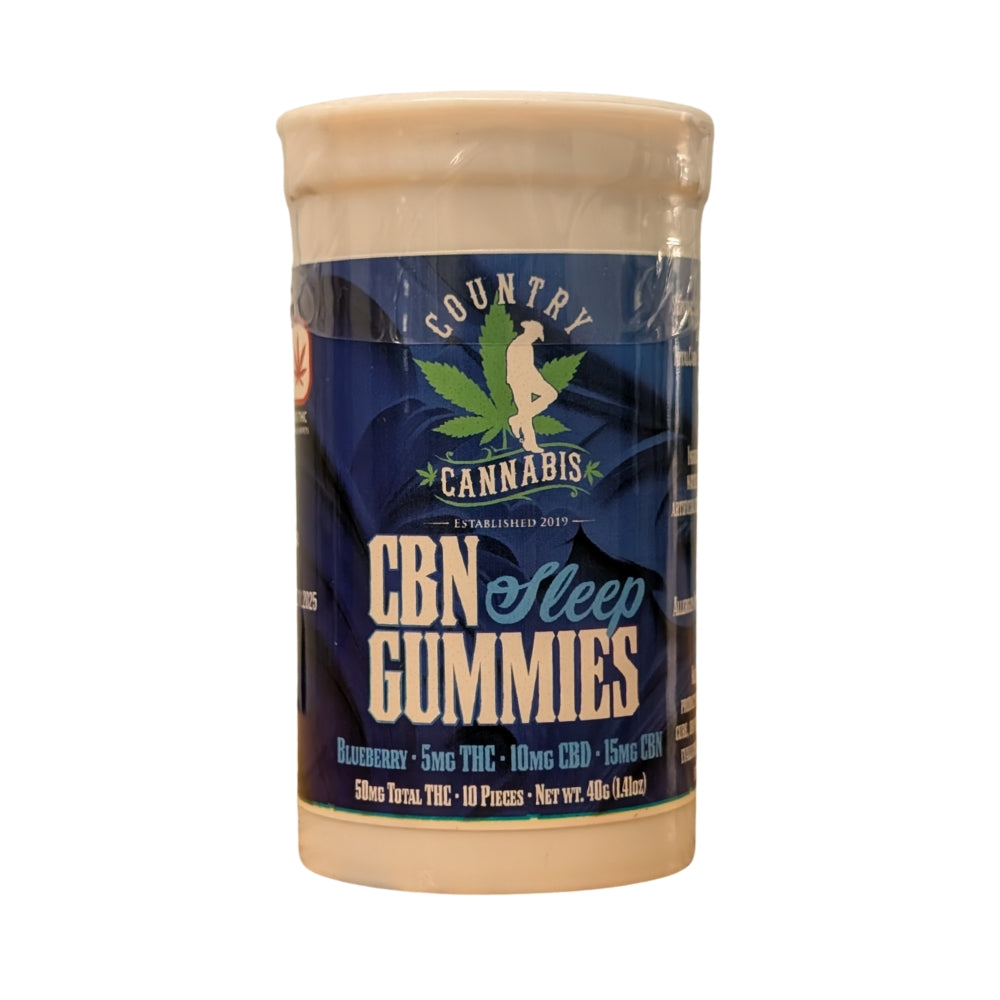 Country Cannabis Blueberry Sleep Gummies THC CBD Gummy Minnesota
