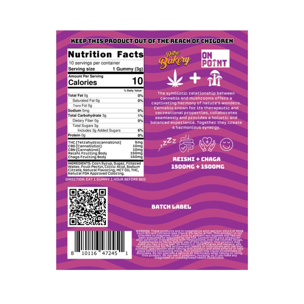 On Point MN Mixed Berry Vegan Gummies - Mushroom Infused THC Gummy Image 2 Minnesota