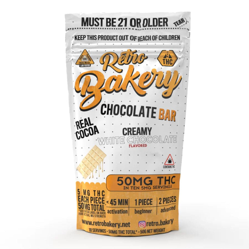 Retro Bakery Creamy White Chocolate Bar THC Minnesota