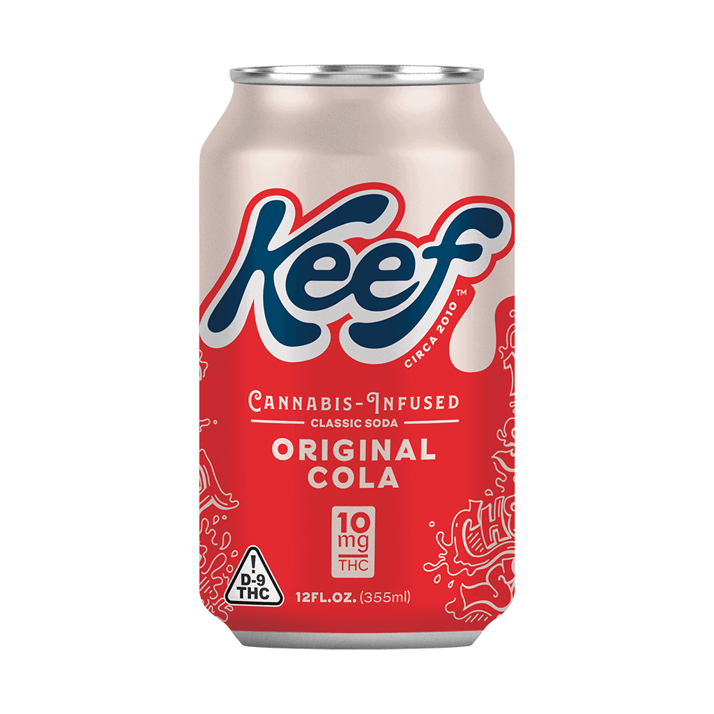Keef Original Cola Classic Soda 10mg THC can